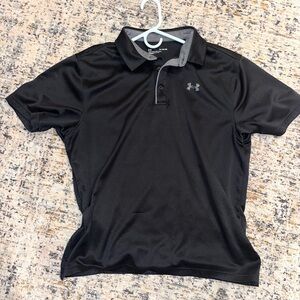 Under Armour Men's Black Polo Shirt